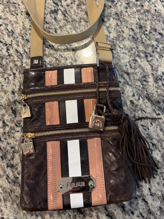 L.A.M.B. Handbags - Gwen Stefani L.A.M.B  Brown Leather Crossbody Bag